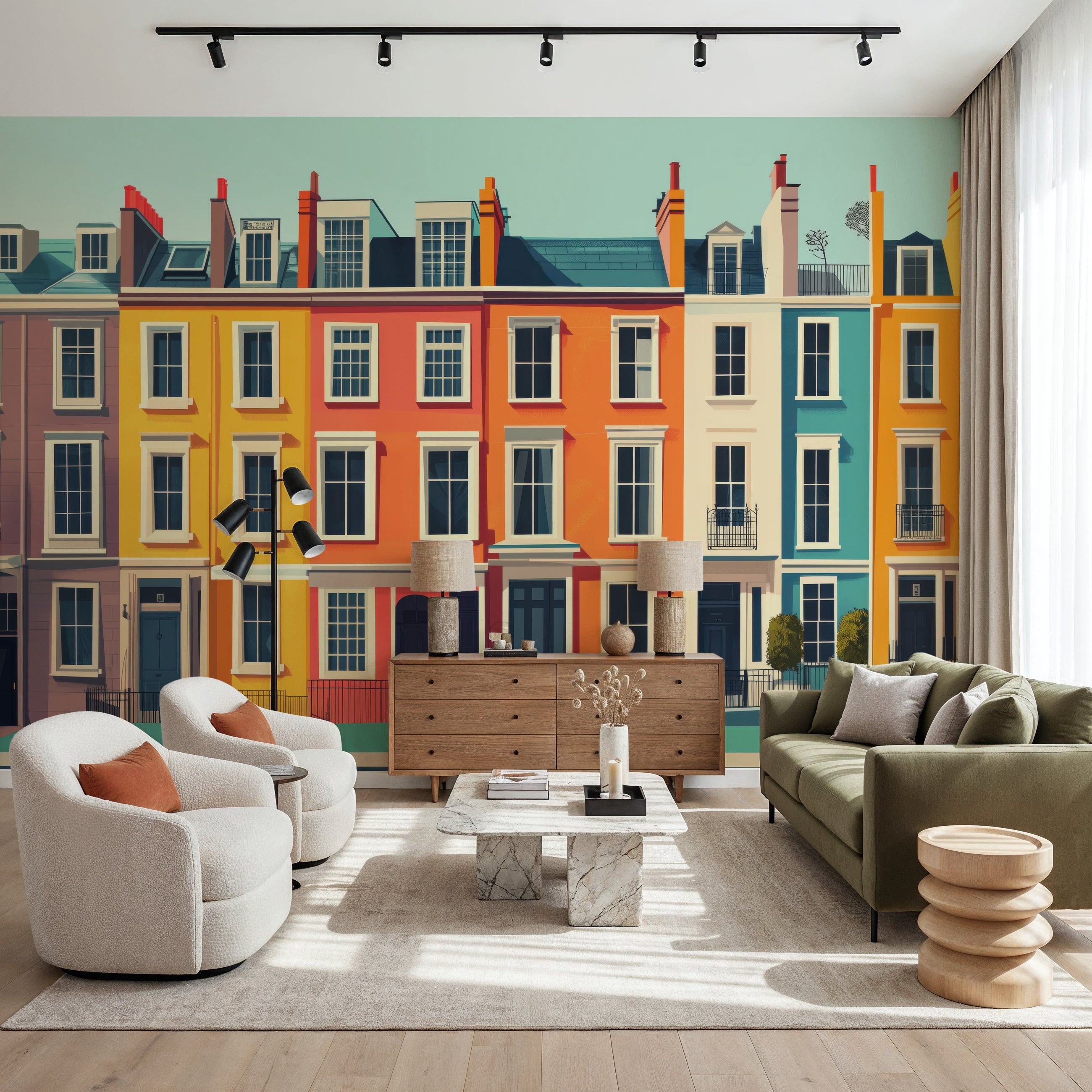 Travel Notting Hill Mural Wallpaper