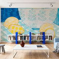 Tablescape Lemons Mural Wallpaper - room preview 06