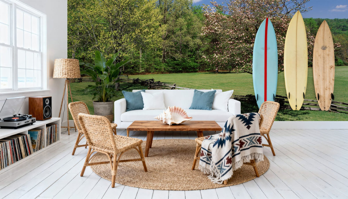 Pisgah National Forest Mural Wallpaper - room preview 06