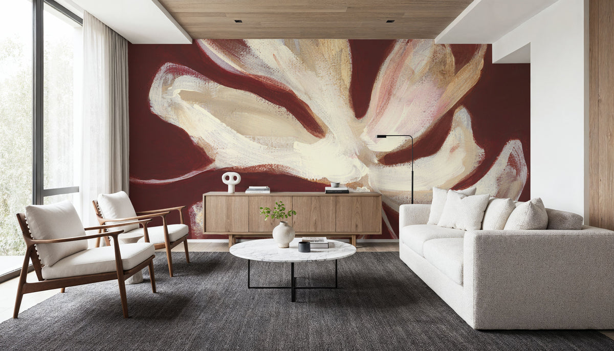 Fleural Spice II Mural Wallpaper - room preview 06