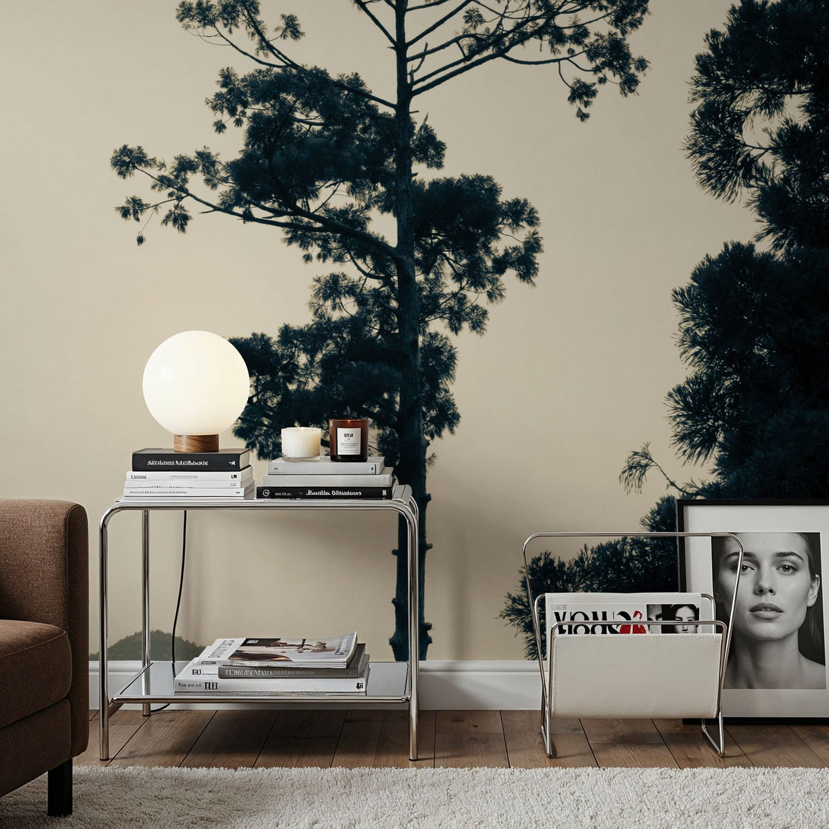 Lone Tree Japan Mural Wallpaper - room preview 06