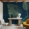 Monstera V Mural Wallpaper - room preview 06