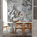 Dreaming of Magnolias Small (No Lines), Blue Mural Wallpaper - room preview 06