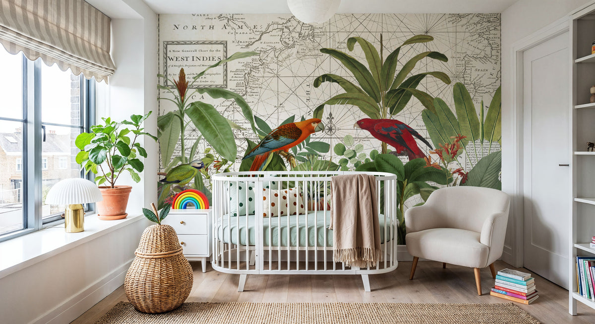 Exotic Wildlife VI Mural Wallpaper - room preview 06