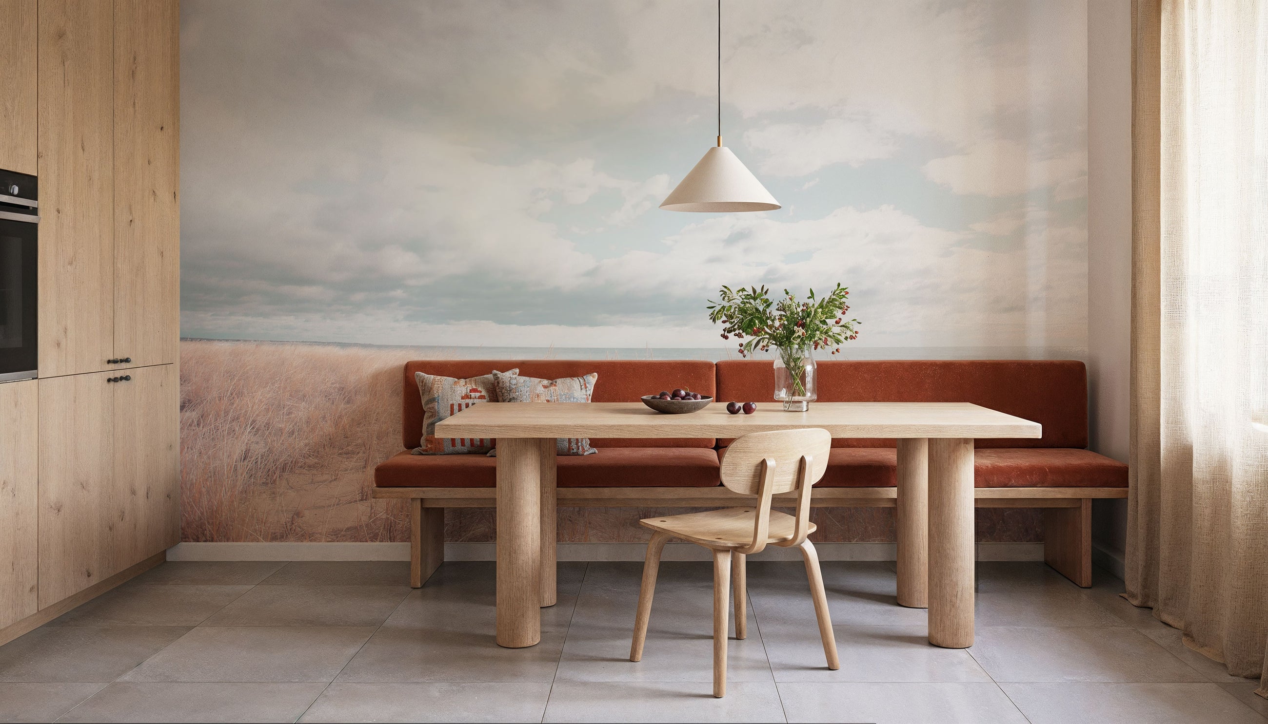 Alone on the Beach Mural Wallpaper
