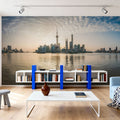 Pudong Sunrise Yellow Mural Wallpaper - room preview 06