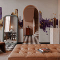 Umm Al Quwain Skyline Purple & Gold Mural Wallpaper - room preview 06