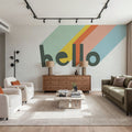 Hello Rainbow Mural Wallpaper - room preview 06