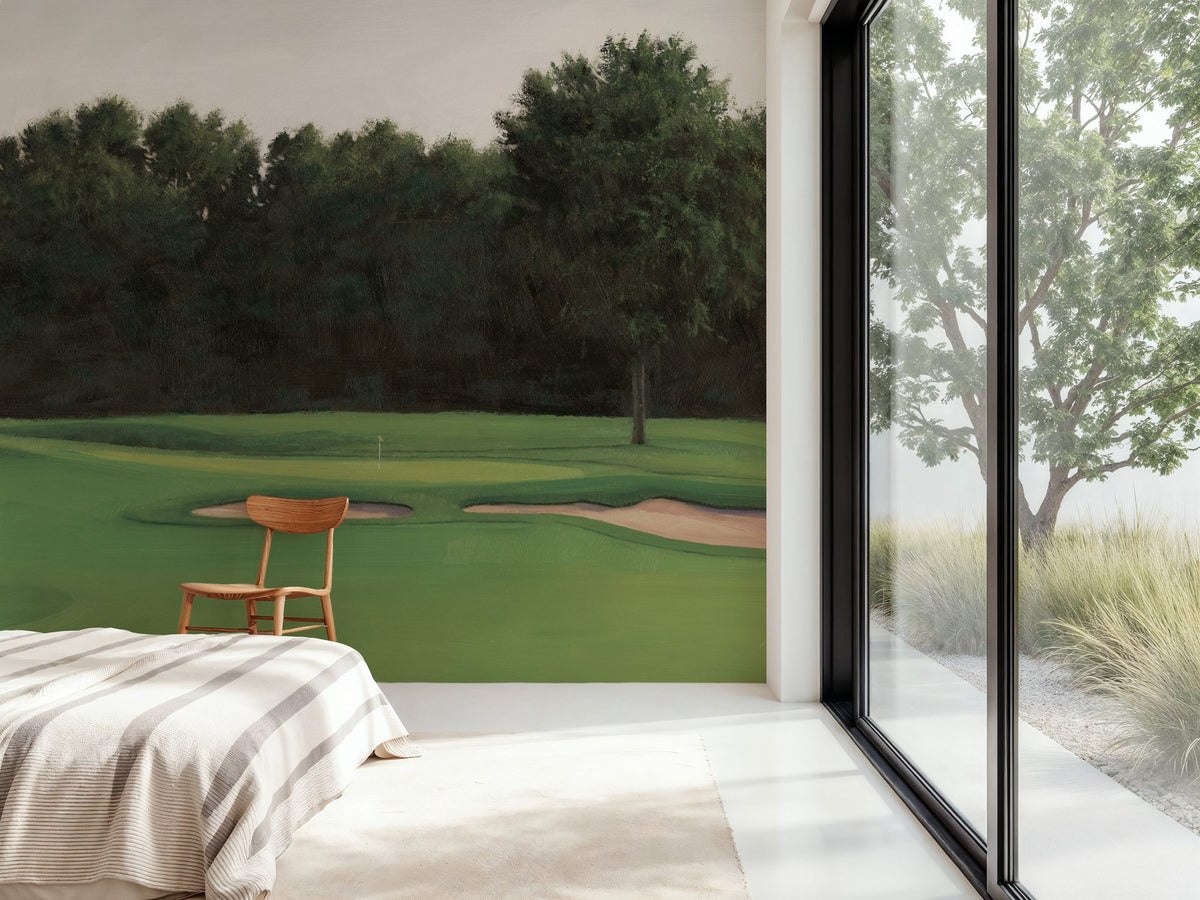 The Fairway IV Mural Wallpaper - room preview 06