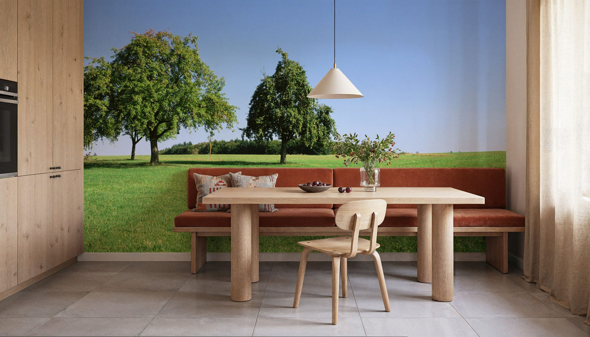 Tranquil Tree Line Mural Wallpaper - room preview 06