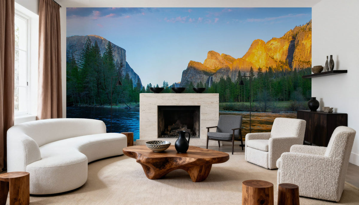 Merced River Mural Wallpaper - room preview 06