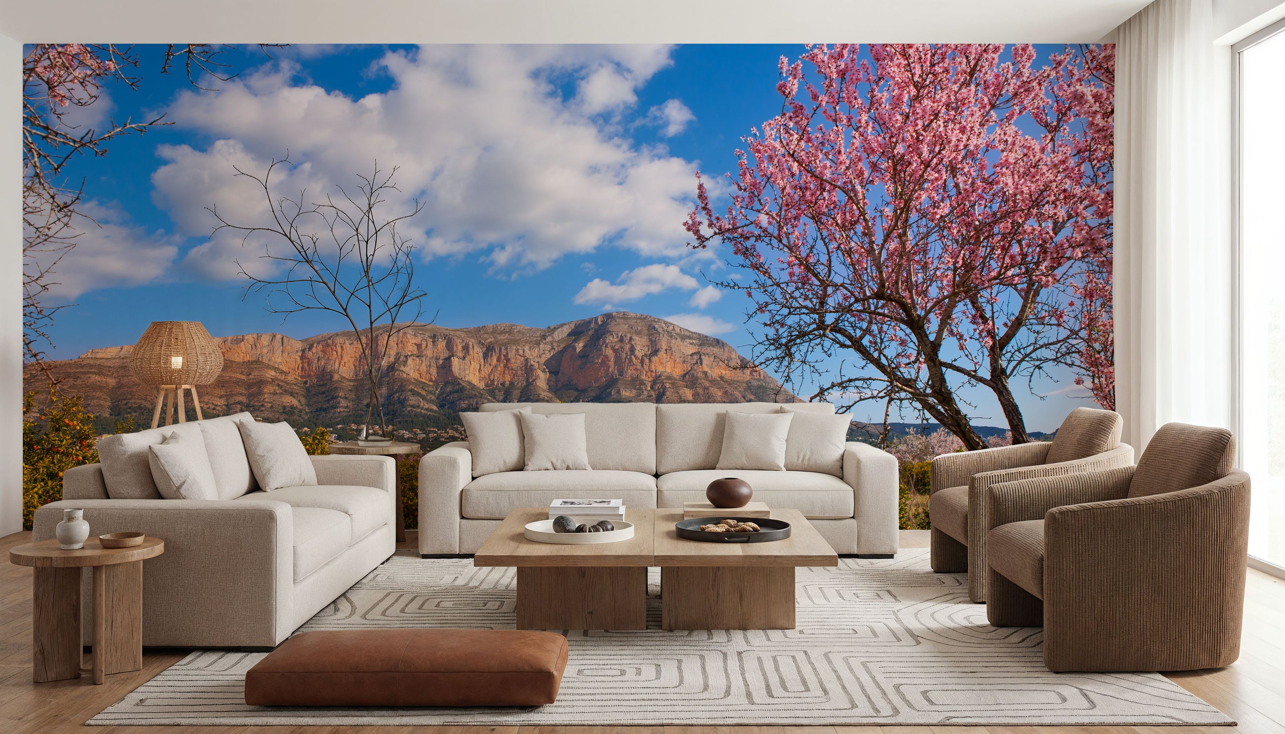 Almond Tree Mural Wallpaper