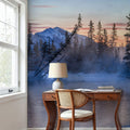 Policemans Creek and Pigeon Mountain Blue Mural Wallpaper - room preview 06