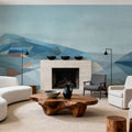 Geo Mountain Mural Wallpaper - room preview 06