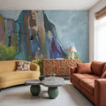 Moody Mountain Mural Wallpaper - room preview 06