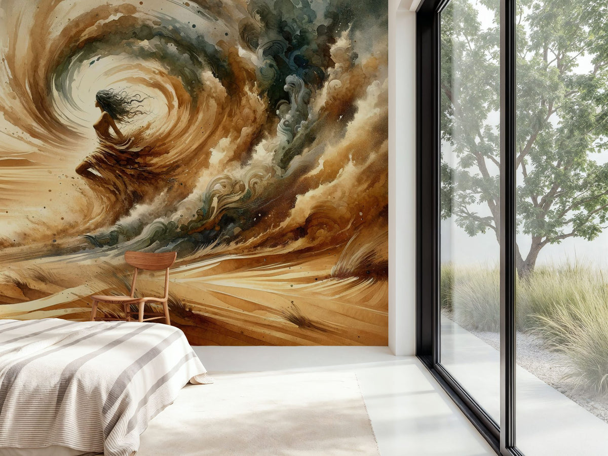Enchantment of the Desert Gale Mural Wallpaper - room preview 06