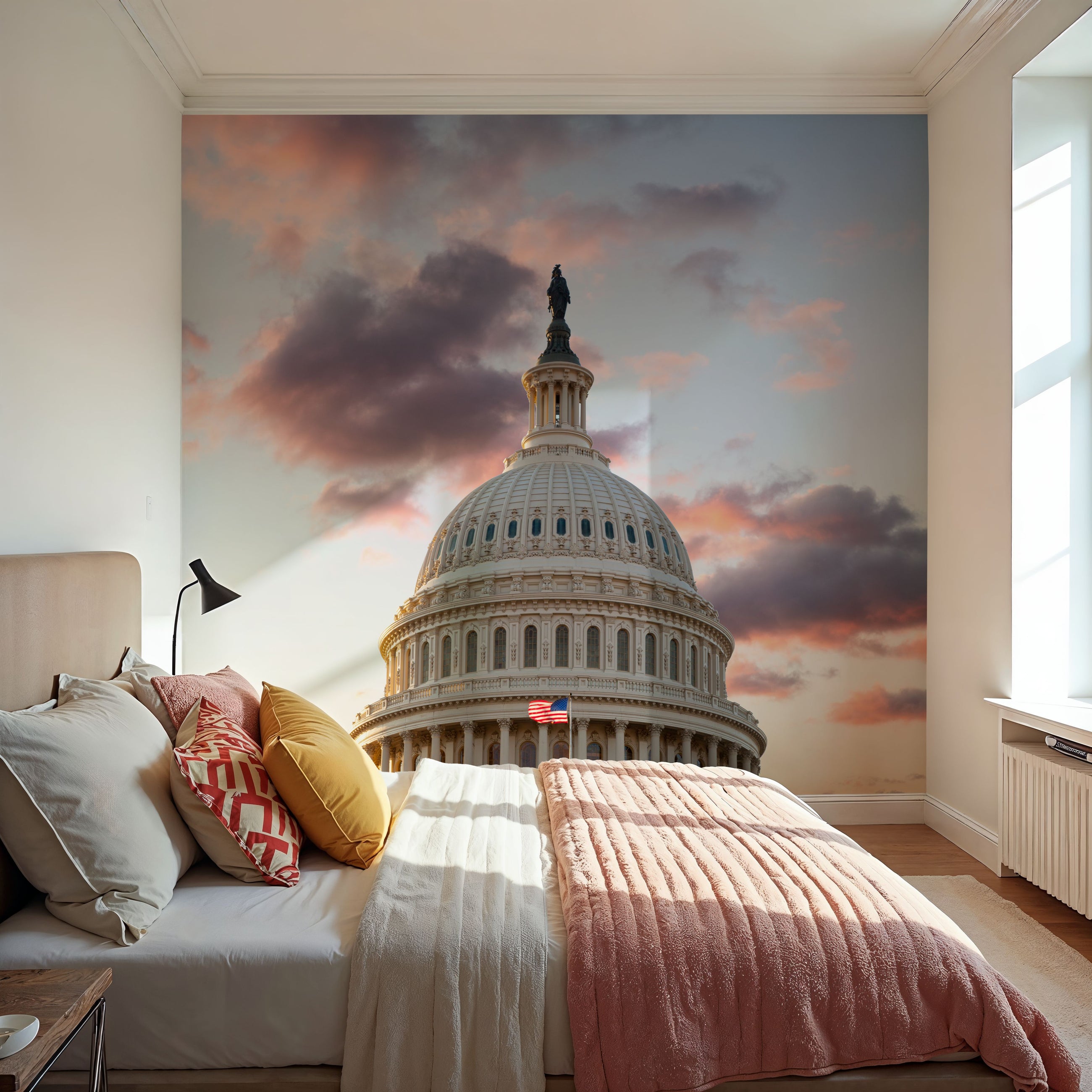 US Capitol Mural Wallpaper
