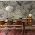 Peony Study - Chalk Mural Wallpaper - room preview 06