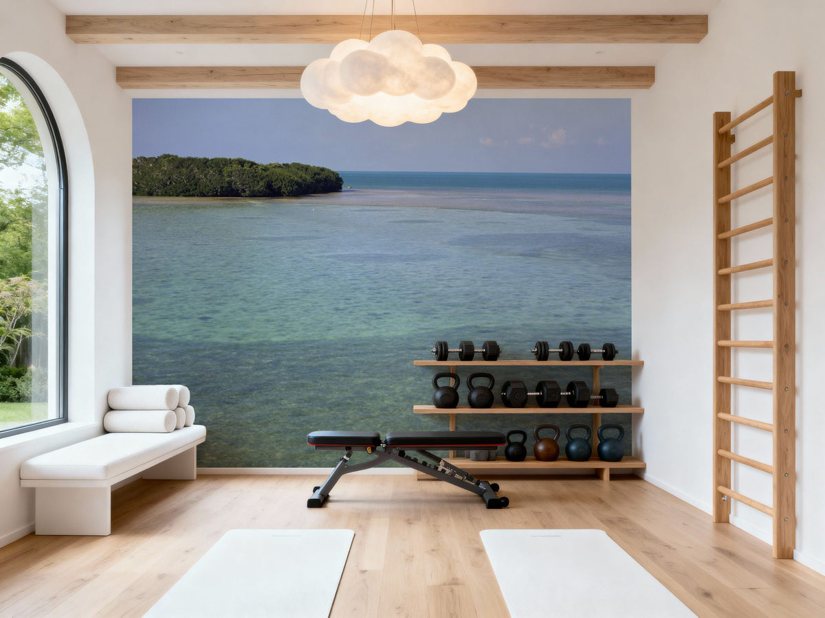 Ocean Oasis Mural Wallpaper - room preview 06