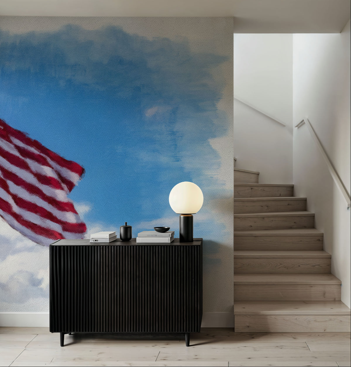 Stars and Stripes Mural Wallpaper - room preview 06