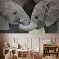 Elephant Greetings Photo Mural Wallpaper - room preview 06