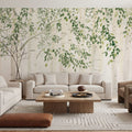 Fresh Forest Green Mural Wallpaper - room preview 06