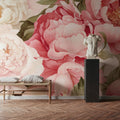 Boho Peony Mural Wallpaper - room preview 06
