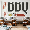 Retro Food Award Winning BBQ Mural Wallpaper - room preview 06