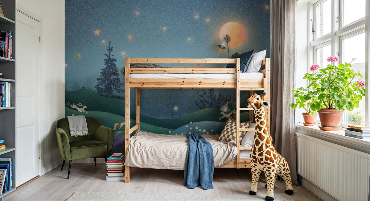 Magic Meadow At Dusk Mural Wallpaper - room preview 06