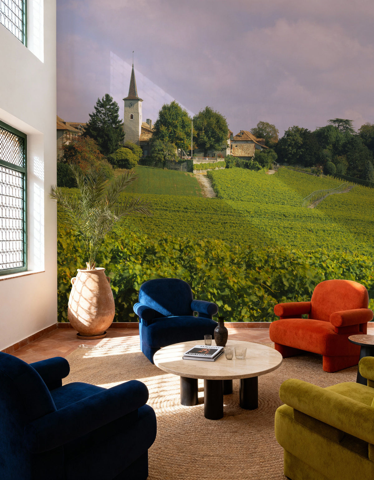 Vineyard Haven Mural Wallpaper - room preview 06