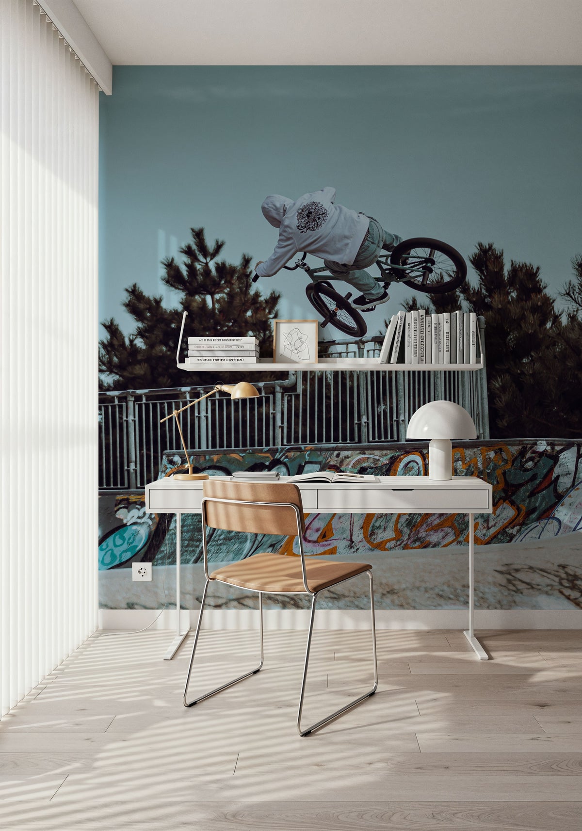 BMX Bowl Mural Wallpaper - room preview 06