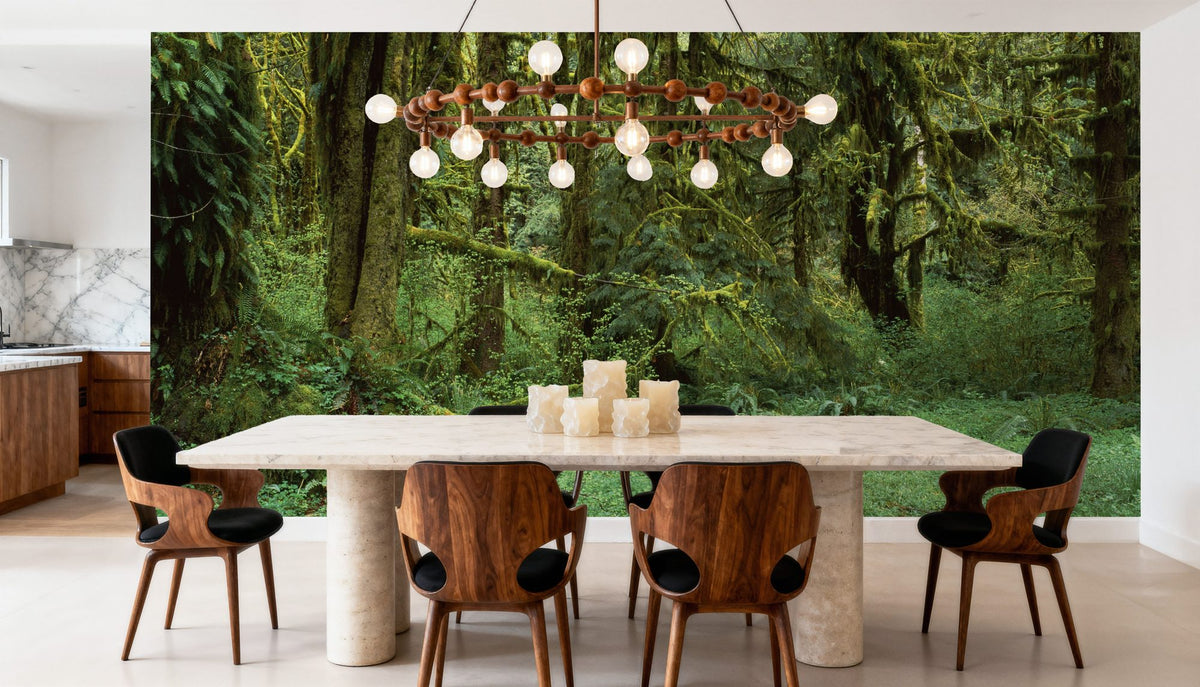 Hoh Rain Forest, Washington State Mural Wallpaper - room preview 06