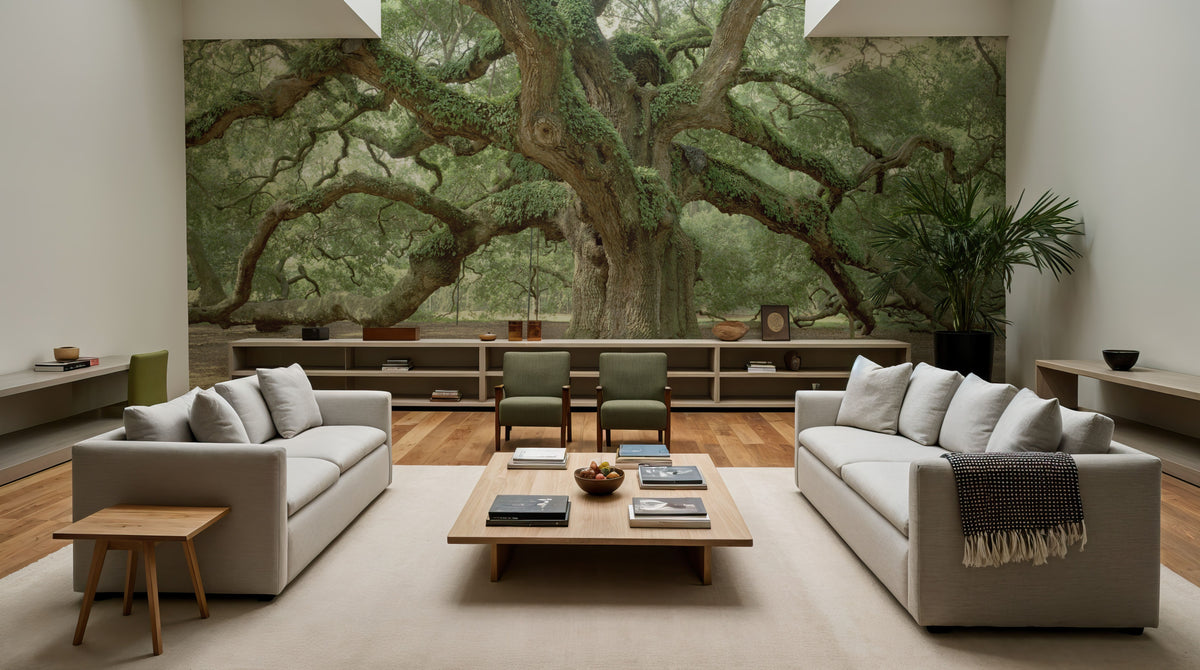 Angel Oak Tree Mural Wallpaper - room preview 06