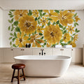 Sunflower Blooms Mural Wallpaper - Warm Tone - room preview 06