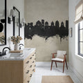 Naples Italy Skyline Concrete Mural Wallpaper - room preview 06