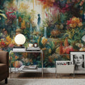 Lush Garden of Eden At Sunrise Mural Wallpaper - room preview 06