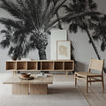 Pink Palms II BW Mural Wallpaper - room preview 06