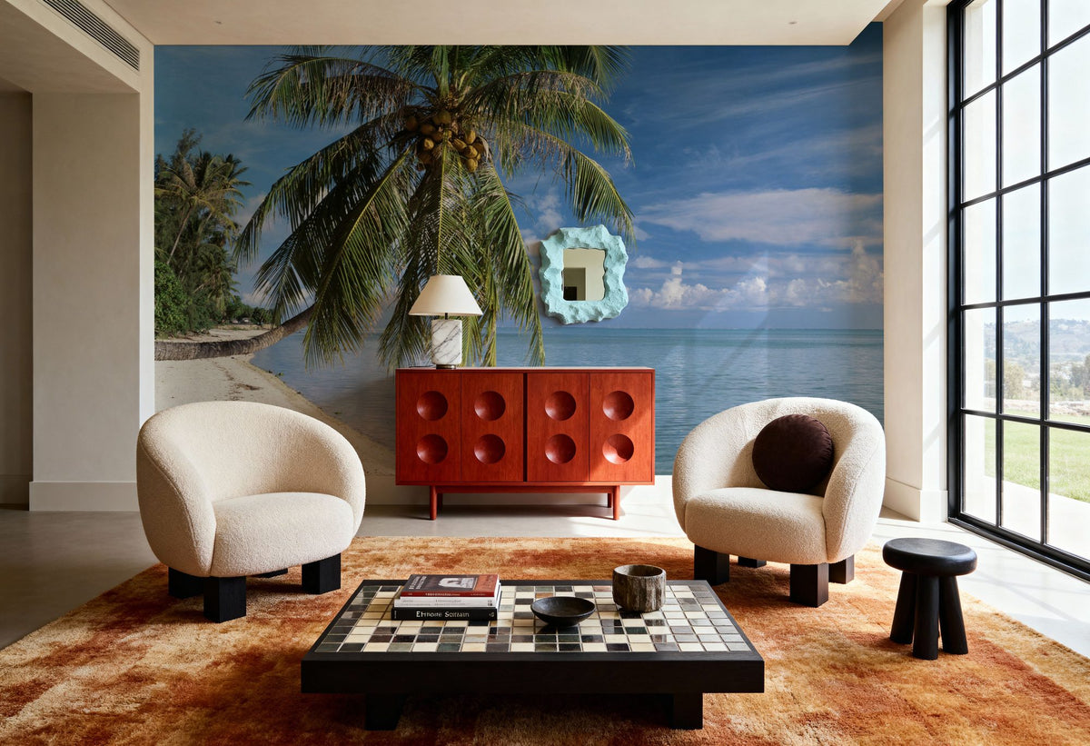Tropical Beachside Haven Mural Wallpaper - room preview 06