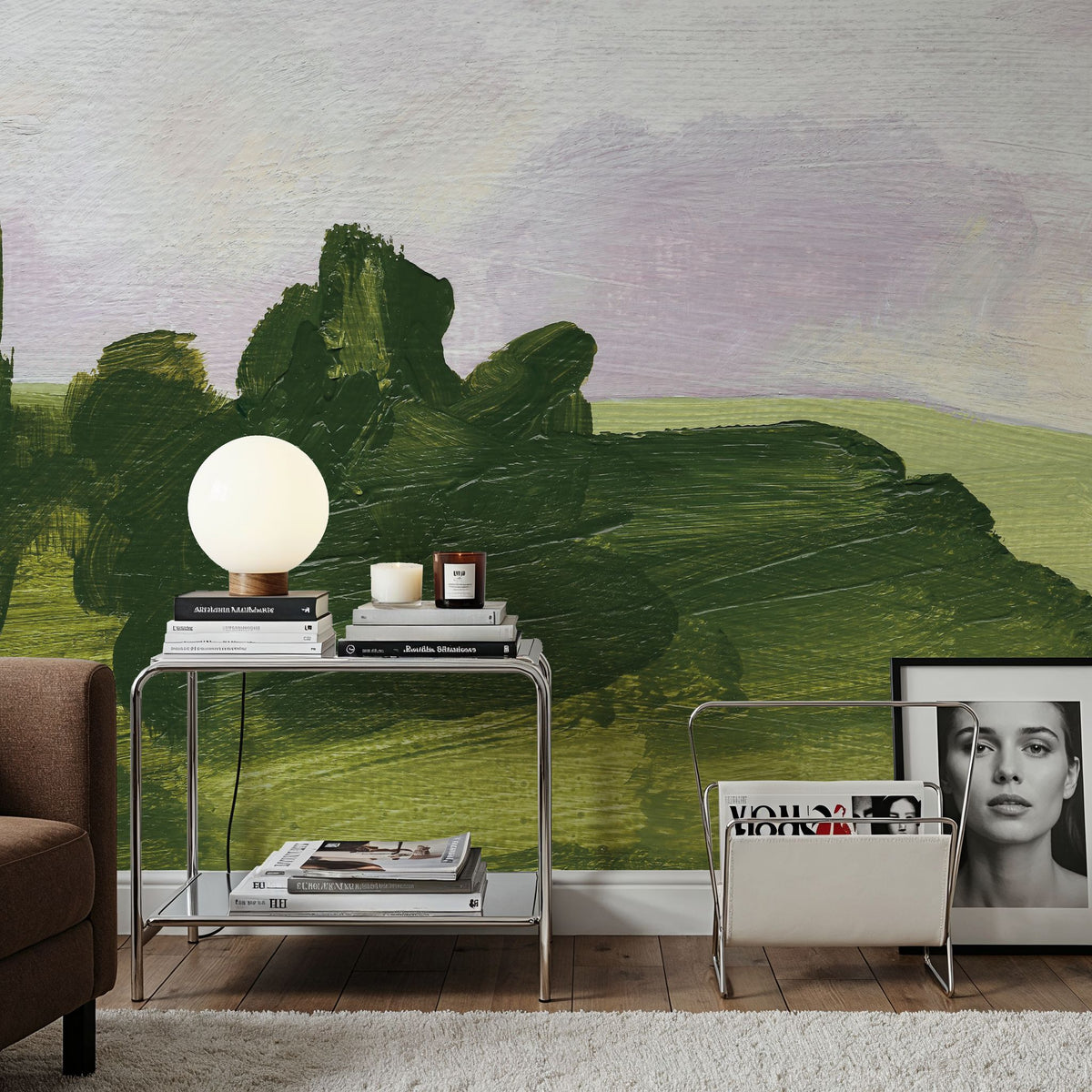Forest Lane Mural Wallpaper - room preview 06