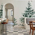 Snowy Spruce Trees Mural Wallpaper - room preview 06