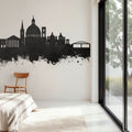 Valletta Malta Skyline Black & White Mural Wallpaper - room preview 06