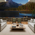 Mountain Lake Canoe Mural Wallpaper - room preview 06