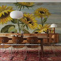 Cottage Sunflowers Mural Wallpaper - room preview 06