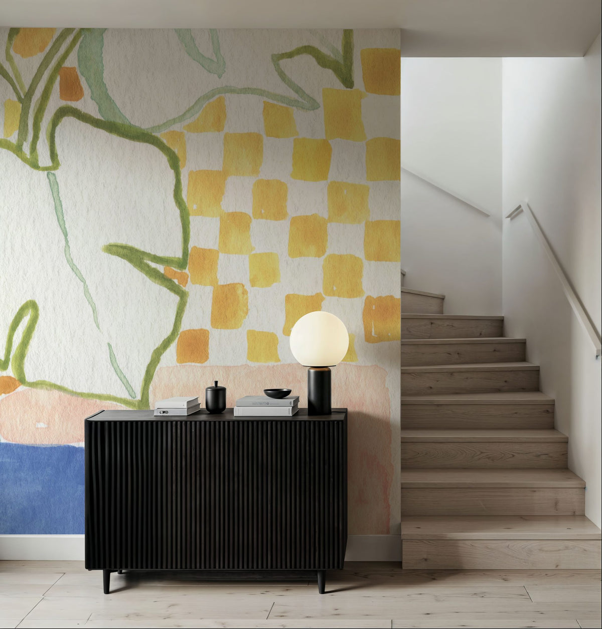 Happy Houseplant Mural Wallpaper - room preview 06