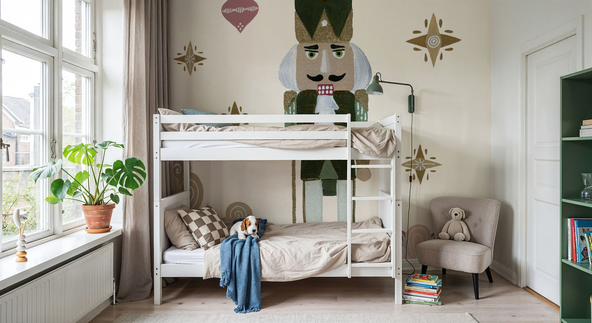Vintage Nutcrackers V Mural Wallpaper - room preview 06