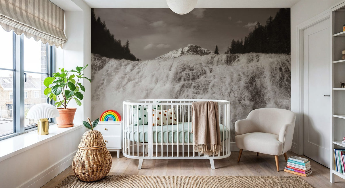Wapta Falls Mural Wallpaper - room preview 06