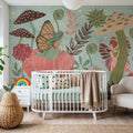 Floralscape Fairies I Mural Wallpaper - room preview 06