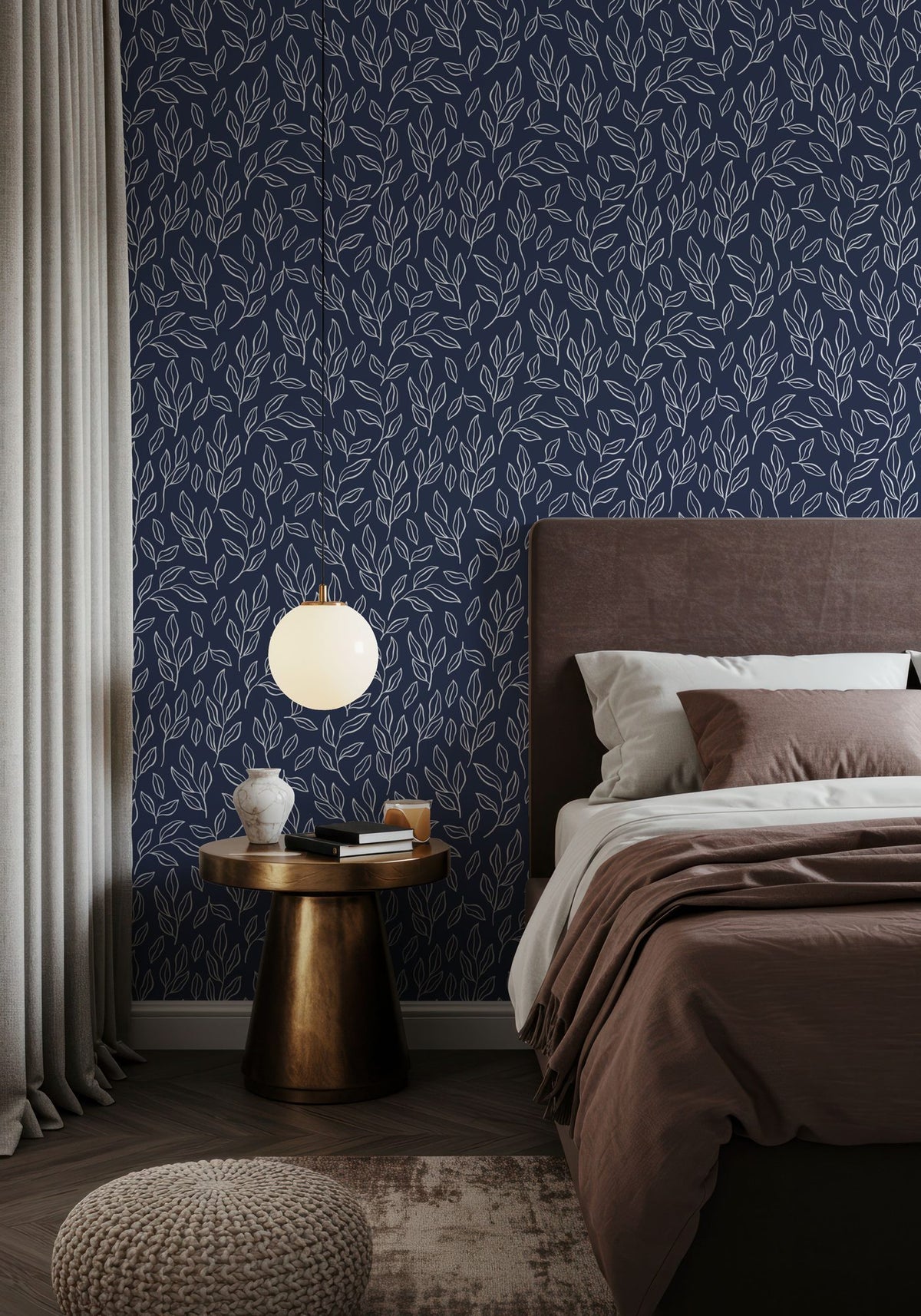 Chawton Leaves Mural Wallpaper - room preview 06
