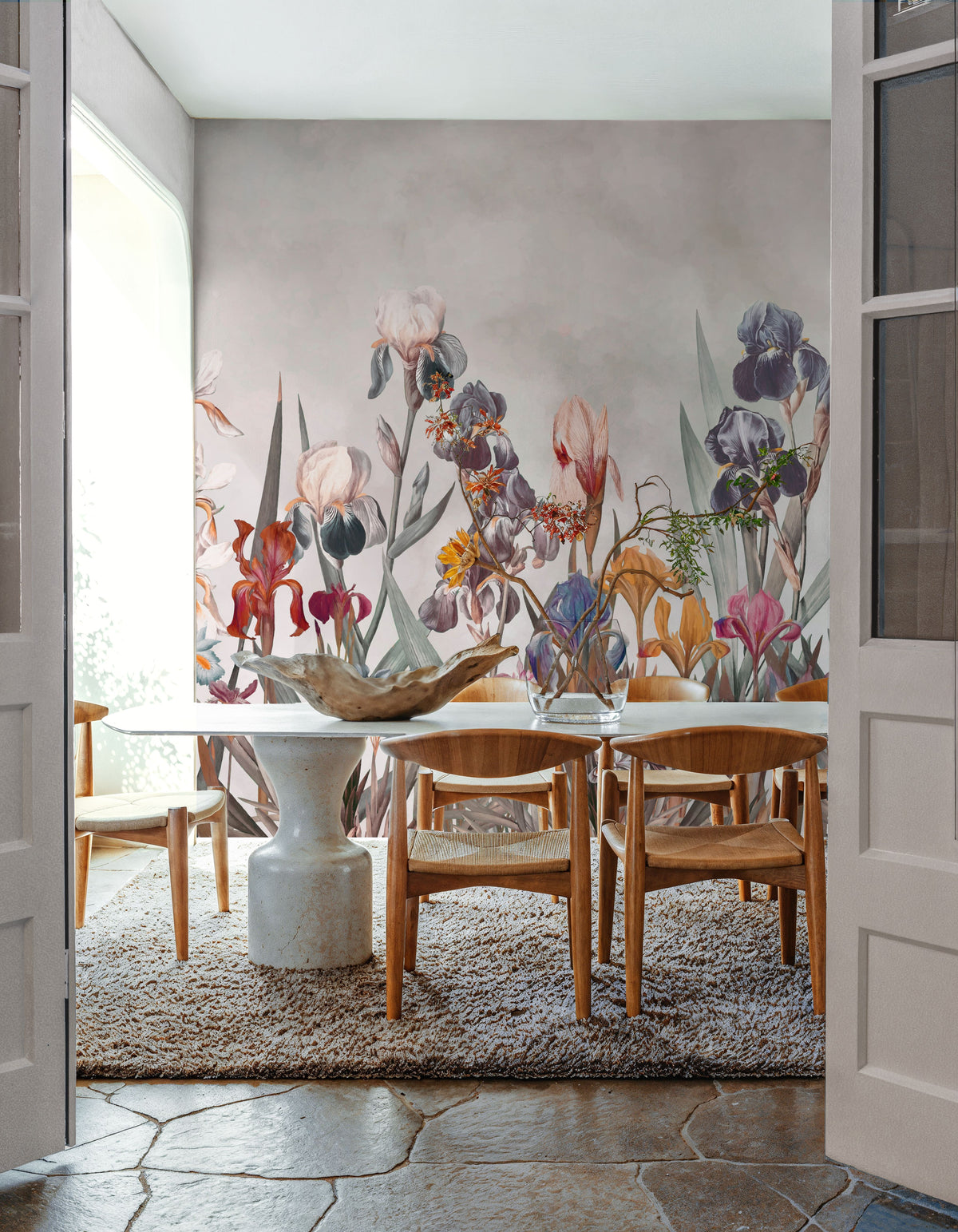 Iris Field Depth Mural Wallpaper - room preview 06