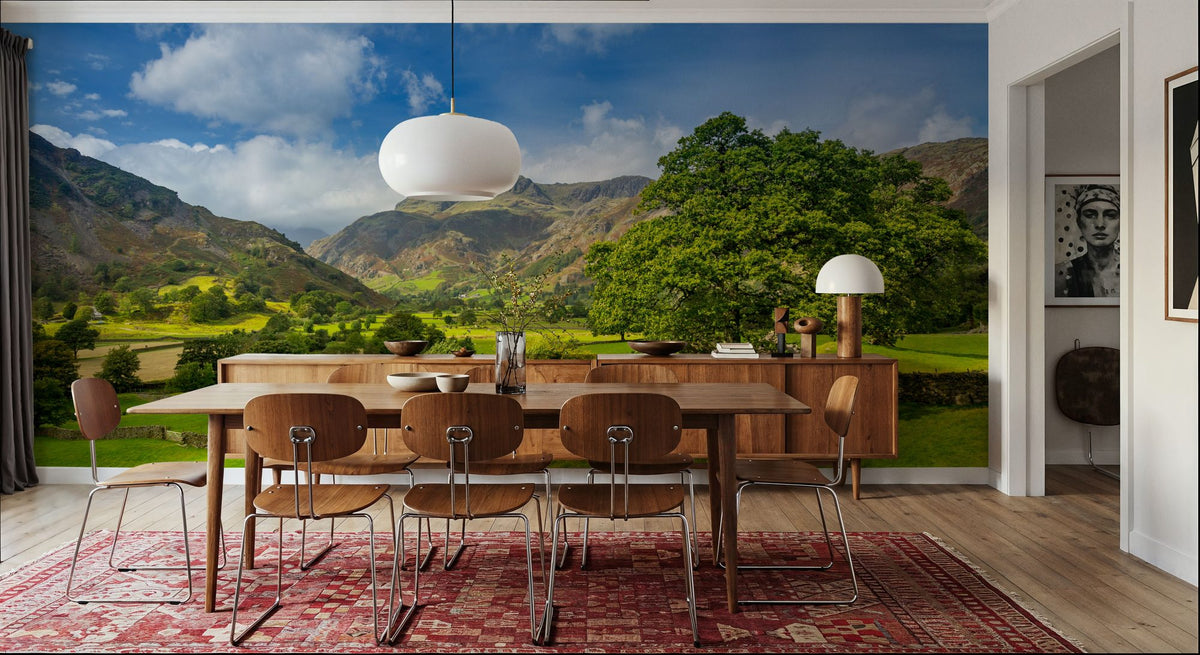 Summer Valley Mural Wallpaper - room preview 06